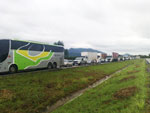 Filas na BR-101 em Paulo Lopes chegaram a 20 quilmetros nos dois sentidos na manh de quarta-feira