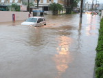 Alagamento em Cricima na Rua Joo Chenel 