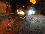 Chuva cria buraco na Av. Eurico Gaspar Dutra, no Estreito
