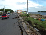 Em Tramanda, o asfalto de diversas vias cedeu