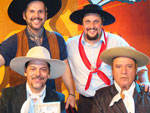 Neto Fagundes, Csar Oliveira, Rogrio Melo e Nico Fagundes  