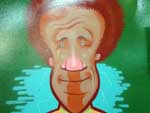 Na foto, bar Maria da Toca, em Caxias, que desenhou uma caricatura do tcnico Dunga