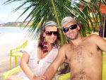 Porto Seguro, Bahia - Barbara Furtunato e Jadson Vicente, de Indaial, em mar�o de 2010.