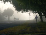 Frio e nevoeiro em Chapec, no Oeste de Santa Catarina
