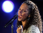 A cantora norte-americana Alicia Keys tambm se apresentou