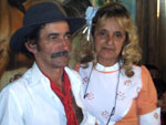 Minha Me Elena com seu marido Geraldo no acampamento Farroupilha de 2009