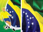  A Lepper elaborou diversas toalhas de banho e praia com seis estampas diferentes alusivas ao Brasil