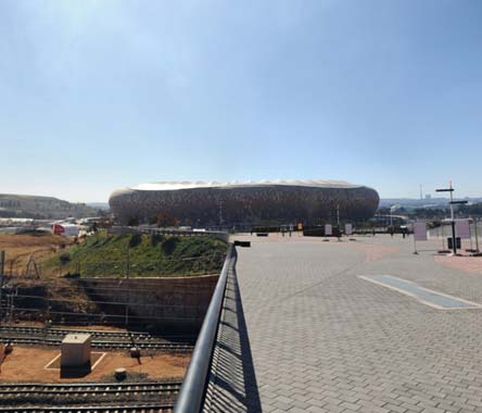 Viso panormica do entorno do Soccer City