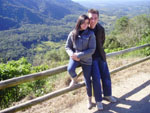 Bom Jardim da Serra, Santa Catarina - Caroline Berto e Rodrigo Kloppel, de Blumenau, em junho de 2010.