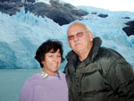 El Calafate, Argentina - Angela e Arno Dal Ri, de Navegantes, em abril de 2010.