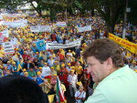 Ary Moura em Caminhada dos Aposentados