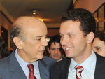 Com o candidato Jos Serra, amizade que herdou do pai Nelson Marchezan e trabalho que lhe serve de inspirao