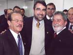 Henrique com Lula e Tarso