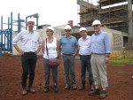  Rangel com o diretor da UTE So Borja S.A., Albert Ramcke e engenheiros da Areva do Brasil