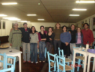 Bibiana com jovens de Passo Fundo