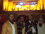 eu e meus melhores amigos na gravacao do programa galpao crioulo na festa do colono em itajai na santa e bela catarina