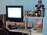Relaes pblicas decorou o escritrio com objetos pessoais