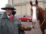 Daniel Borghetti Furlan participa da cavalgada ao Santurio de Nossa Senhora de Caravaggio em Farroupilha