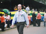 Leandro Balardin, em desfile no Grupo de Escoteiros Ibiraiaras, 7 de setembro.