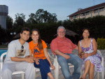 Candidato Otvio Soares, do PDT, com a famlia