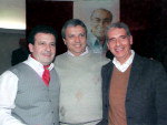 Candidato Paulo Azeredo, do PDT, com Pompeo e Fogaa