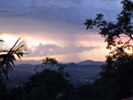 Chuva em algum ponto da cidade - vista do alto dos morros do Bairro Nova Esperana.