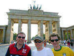 Berlim, Alemanha - Beto Ramlow, de Pomerode, e Carlos Kurtz e Thomas Brunner, de Timb em julho de 2010.