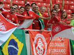 Torcedores do Inter fazem festa no estdio Omnilife