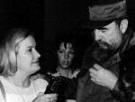 Ana Amlia com presidente Fidel Castro, em Cuba.