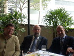 Marcos Monteiro em reunio-almoo com os Vereadores Verdes Penna, Roberto Tripoli (SP) e o amigo e Vereador Ricardo Canabarro (RS)