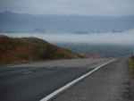 Neblina nas margens da BR-158 em Santa Maria