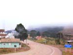 Por conta do frio, havia pouco movimento nas ruas