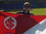 Vitor Braescher Barbosa na Bombonera, em Buenos Aires