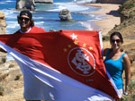 Andy Costa com a esposa Ana Paula moram no estado de Nova Gales do Sul, na Austrlia