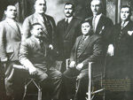 Fundadores da Salton em 1910: Antnio, Paulo, Joo, Luiz, Cezar, Angelo e Jos Salton