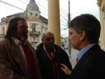Em Pelotas, o candidato ao senado Germano Rigotto conversou com eleitores pelas ruas