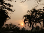 Pr do sol em Blumenau.