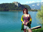 Bled, Eslovnia - Tatiana Cristina Alves, de Blumenau, em agosto de 2009.