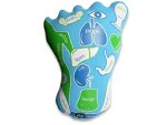 Este outro modelo de almofada, da Uatt, traz na estampa um mapa para massagear o p e sentir o efeito em outras partes do corpo
