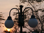 Pr do sol em Blumenau.