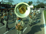 Militares participaram do desfile da Semana Farroupilha, em Santa Maria, nesta segunda-feira, 20/09 