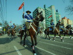 Militares e tradicionalistas participaram do desfile da Semana Farroupilha, em Santa Maria, nesta segunda-feira, 20/09 