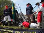 Tradicionalistas participaram do desfile da Semana Farroupilha em Piratini, nesta segunda-feira, 20/09