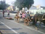 Tradicionalistas participaram do desfile da Semana Farroupilha em Tupanciret, nesta segunda-feira, 20/09