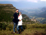 Urubici, Santa Catarina - Leandro de Bem Mueller e Rose Martins, de Blumenau, em junho de 2010.
