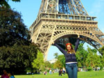 Paris, Fran�a - Larissa Gabriela Siegel, de Blumenau, em setembro de 2010.