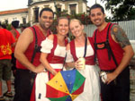 Olinda, Pernambuco - Rafael Melo, Tatiane Deschamps, Carolina Effting e Andr� Souza, de Blumenau, em fevereiro de 2010.