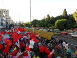 Porto Alegre - Militantes comemoraram desde o fim da tarde