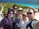Cancun, M�xico - Juciano R. Vieira, Claudinei Moser, Daniela, Cristiane e Andrey Petermann, de Blumenau, em setembro de 2010.