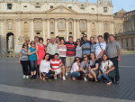 Roma, It�lia - Elcio Jos� Goedert envia foto da fam�lia e amigos, de Imbuia e regi�o, em setembro de 2010.